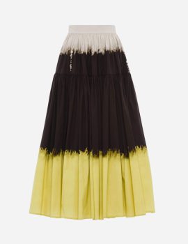 Tie-dye Pleated Skirt